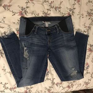 Isabel Distressed Maternity Skinny Jeans